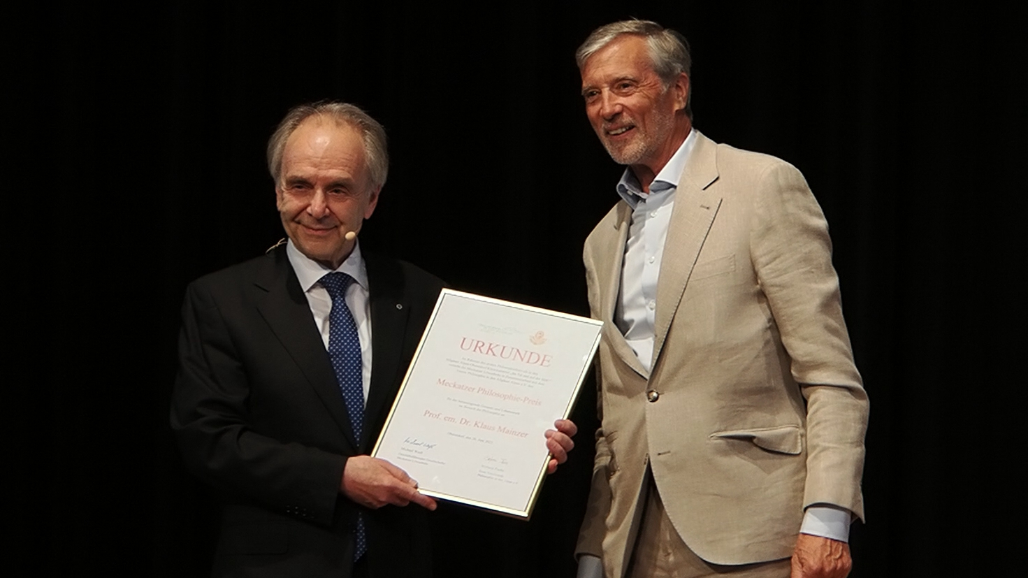 Preisübergabe und Gespräch mit dem Preisträger Klaus Mainzer